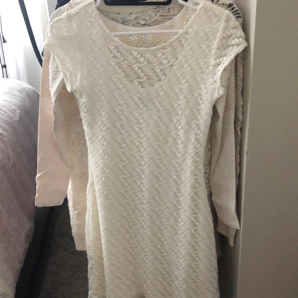 White lace dress